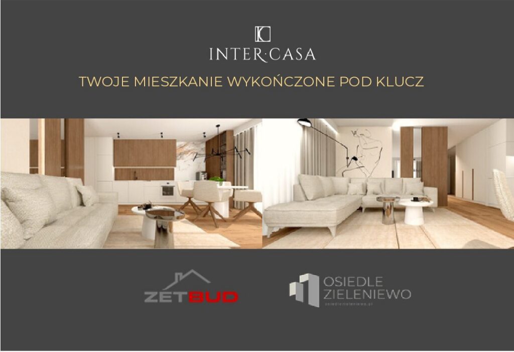 Materiał reklamowy Inter-Casa dla inwestycji Osiedle Zieleniewo (ZetBud)